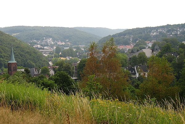 wooded hills in Ennepetal