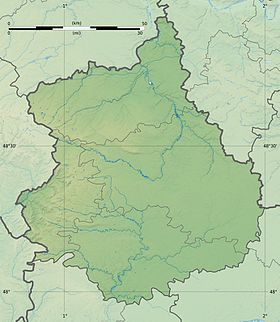 Veja no mapa topográfico de Eure-et-Loir