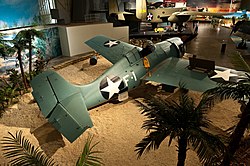 F4F-3 Wildcat on display representing Cactus Air during the Battle of Guadalcanal