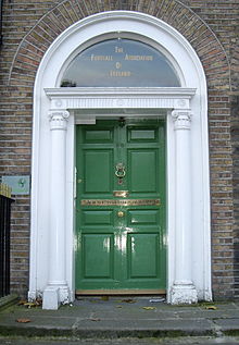 The door of the former FAI offices in Merrion Square, Dublin. FAI green door.jpg