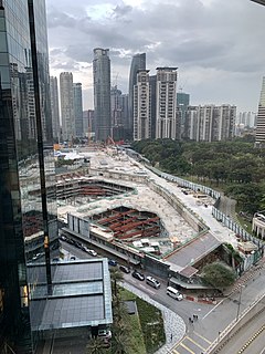 Fairmont Kuala Lumpur Towers - Construction site in January 2019.jpg