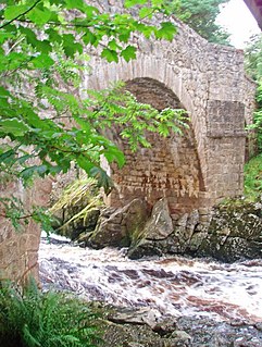 Water of Feugh Stream in Aberdeenshire, Scotland