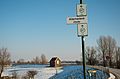 Fietsroute op de Lekdijk bij Willige Langerak