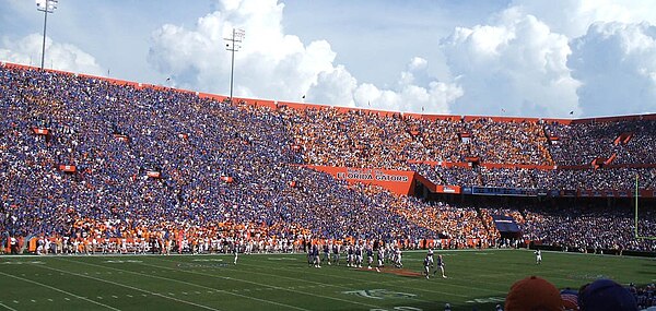 Gator fans are encouraged to wear blue when Florida plays Tennessee to stand out from orange-clad Volunteer fans.