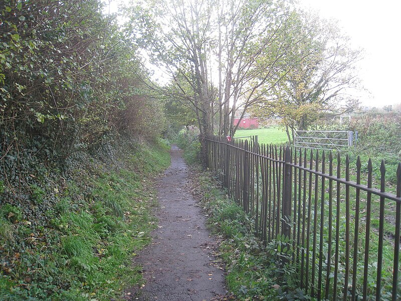 File:Footpath to the docks, Newtown - geograph.org.uk - 3757112.jpg