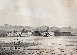 Fort Bridger, 1850. Fort Bridger on the Green River.jpg