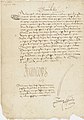 François Ier ordonne de retrouver le traité passé entre le roi Jean II le Bon et les Anglais (Londres, 1359) - Archives Nationales - J-476-21-5 - (1).jpg