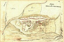 Stadtplan von Franzburg von 1761