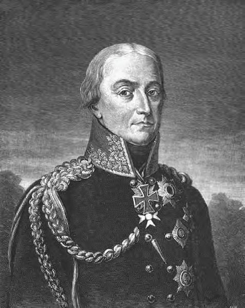 General Bülow, a highly capable Prussian corps commander who, in the campaign of 1813, defeated the French at Luckau, Großbeeren, and Dennewitz. He al