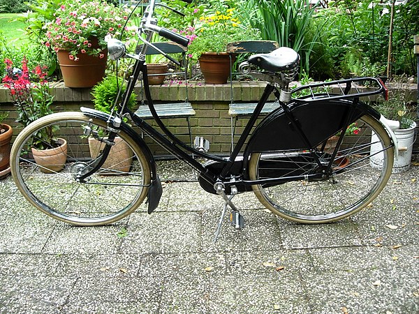 A vintage omafiets, the Dutch ladies' bicycle