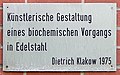 "'Biochemischer Vorgang" von Dietrich Klakow, 1975, Lauenburger Straße 110, Berlin-Steglitz, Deutschland