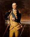 General Washington wearing the buff and blue