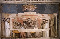 Η κηδεία του Αγίου Φραγκίσκου, νωπογραφία, 1325, Φλωρεντία, Santa Croce, Cappella Bardi