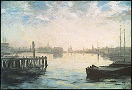 William Morris Hunt, Gloucester Harbor, vers 1877, musée des beaux-arts, Boston