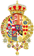 Coat of arms as King of the Two Sicilies (1816–1825)[5]