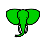 File:Green Elephant Xogos da Meiga chess icons family.svg