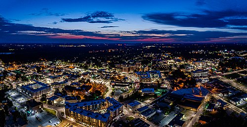 Downtown Greenville sunrise