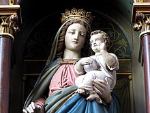 Statue de la Vierge à l'enfant