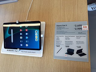 <span class="mw-page-title-main">Xiaomi Pad 5</span> 2021 Android-based tablet computers manufactured by Xiaomi