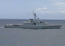 Athabaskan in 2009 - note one funnel and position of gun HMCS athabaskan.jpg