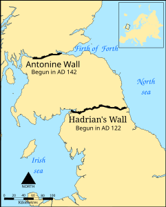 Mur d'Hadrien map.svg