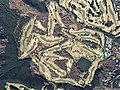 箱根カントリー倶楽部（足柄下郡箱根町）付近の空中写真。（2012年撮影）