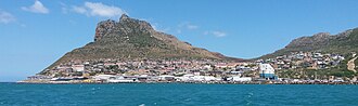 Hangberg seen behind Hout Bay Harbour Hangberg.jpg