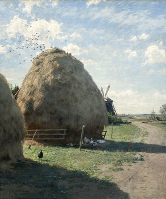 Halmstakke. Sommerbilllede fra Skagen, 1884