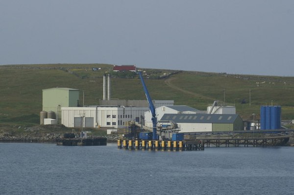 Fish meal factory, Bressay, Shetland Islands