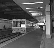 A Metro service terminating at Heworth, seen in May 1983.