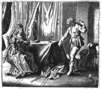 Hipparchia and Crates - Proefsteen van de Trou-ringh - 1645 version.png