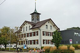 Gamla skolhuset i Hirschthal, från 1870