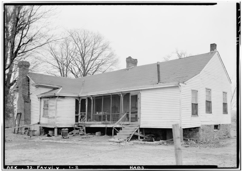 File:Historic American Buildings Survey Lester Jones, Photographer March 3, 1940 VIEW FROM SOUTHWEST - Archibald Yell House, Fayetteville, Washington County, AR HABS ARK,72-FAYVI.V,1-2.tif