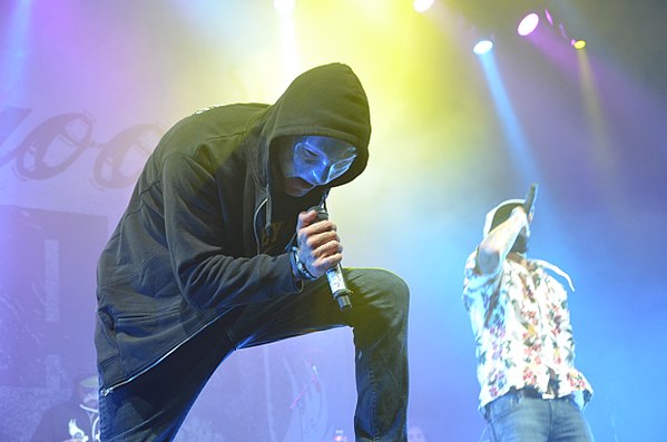 Hollywood Undead performing at Rock am Ring in 2015