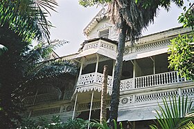 Hotel Oloffson, a Gingerbread hotel in Port-au-Prince, Haiti