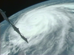 Orkanen Dean fotograferad från ISS.
