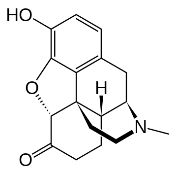 Structural formula of hydromorphone