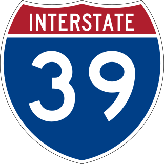 <span class="mw-page-title-main">Interstate 39</span> Interstate Highway in Illinois and Wisconsin
