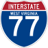 Interstate 77 işaretçisi