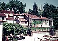 Häuser am Fuße der Palast- und Gartenmauer, Ansicht von 1957