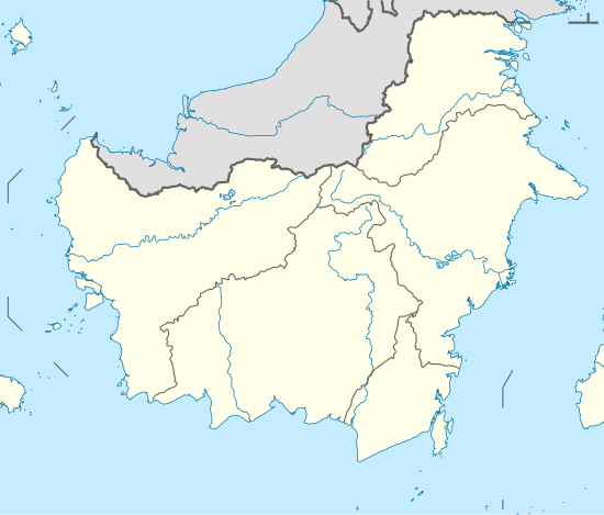 Сеніпах – Бадак – Бонтанг. Карта розташування: Калімантан