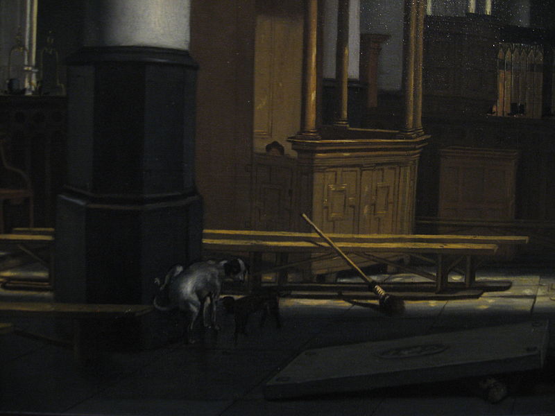 File:Interior of Oude Kerk Amsterdam detail by de Witte 1660.JPG