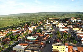 Vista aérea da cidade de Jaborandi.