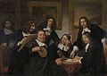 De foaroanmannen fan it Haarlimsk Sint-Lukasgilde (1675) Ryksmuseum, Amsterdam. De twadde man fan lofts is De Bray sels
