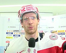 With four points in six games, Jannik Hansen finished third in scoring for Denmark. Jannik Hansen 2016.jpg