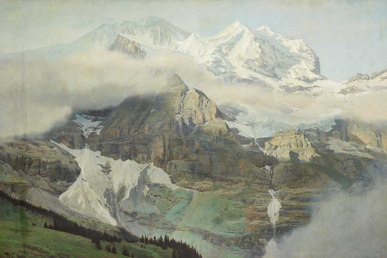 Janus la Cour - Udsigt mod Monte Rosa, tidlig Formiddag - 1898.png