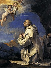 Saint Bruno recevant la Règle