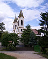 Calvinist church in Kéttornyúlak, Hungary. A kéttornyúlaki református templom