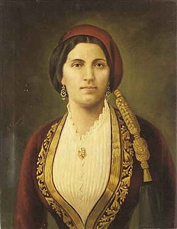 Temistokli'nin karısı Kalidona Trikoupis'in portresi