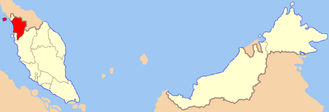 Localização de Kedah na Malásia